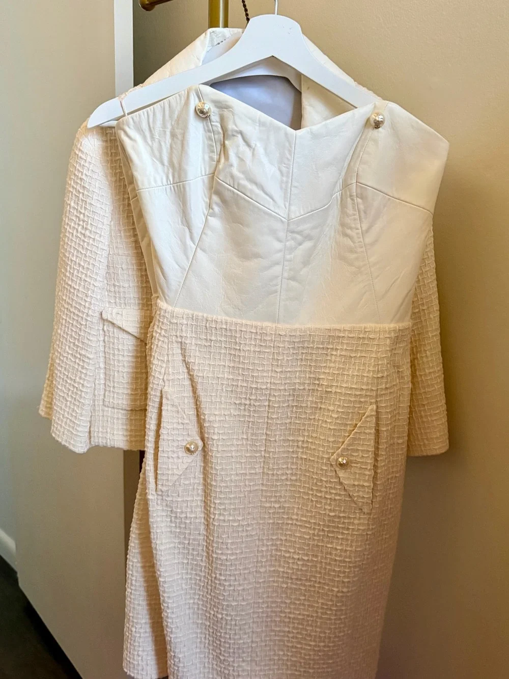 CHANEL Cream Spring 2012 Skirt Suit
